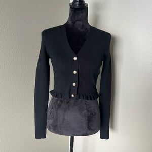 Cider Black Button-Down Women's Top